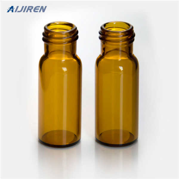 sample preparation amber crimp cap vial PTFE/red rubber septa